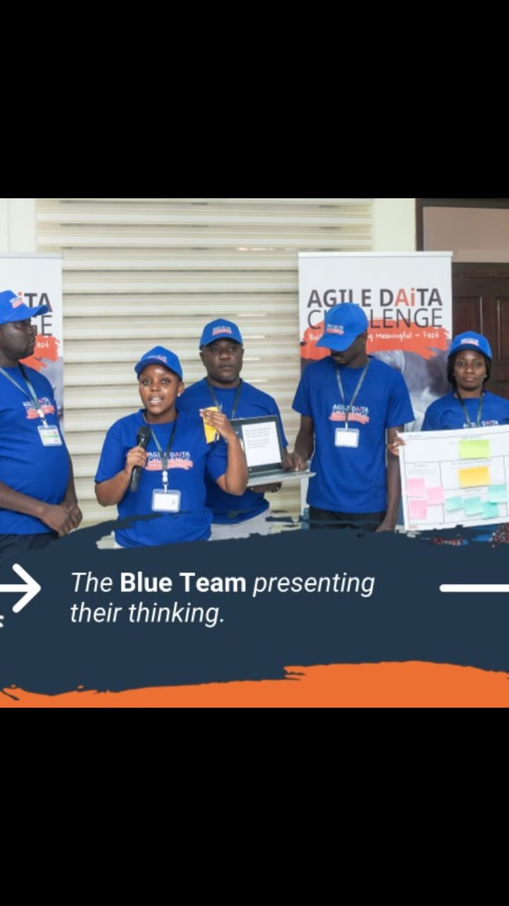 The COSA winning team presenting their solution